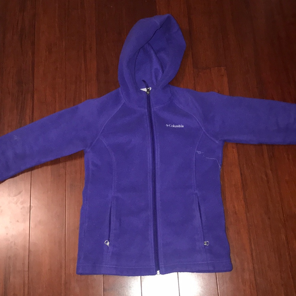 Hooded Girls Columbia Fleece Jacket